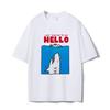 The 2025 Summer New Shark Oversized Short-sleeved T-shirt Is A Trendy Pure Cotton Versatile T-shirt for Both Men and Women