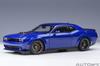 AUTOart 1/18 Scale Dodge Challenger R/T Scat Pack Widebody 2022 Indigo Blue/Metallic Blue Finished Model