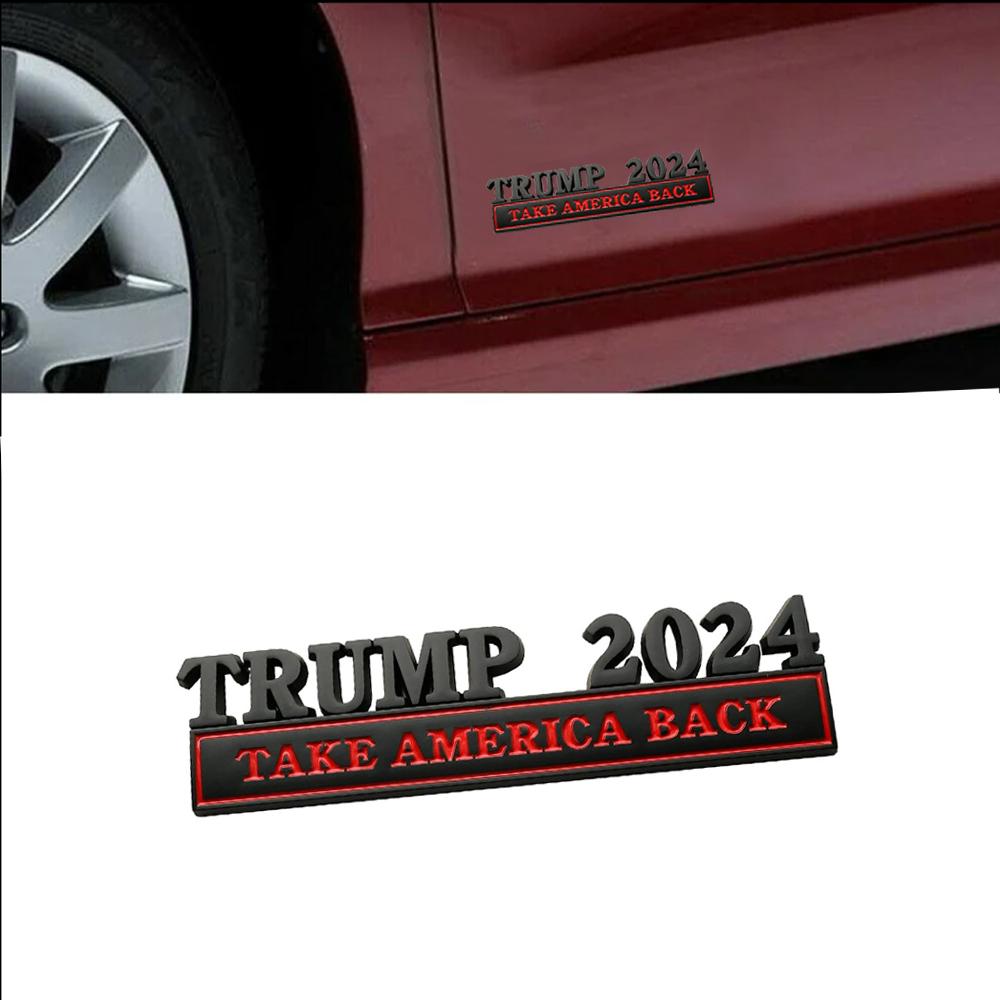 1Pc Car Stickers Trump 2025 Take America Back Car Body Emblem Badge Decor Decal Universal Auto Exterior Styling Accessories