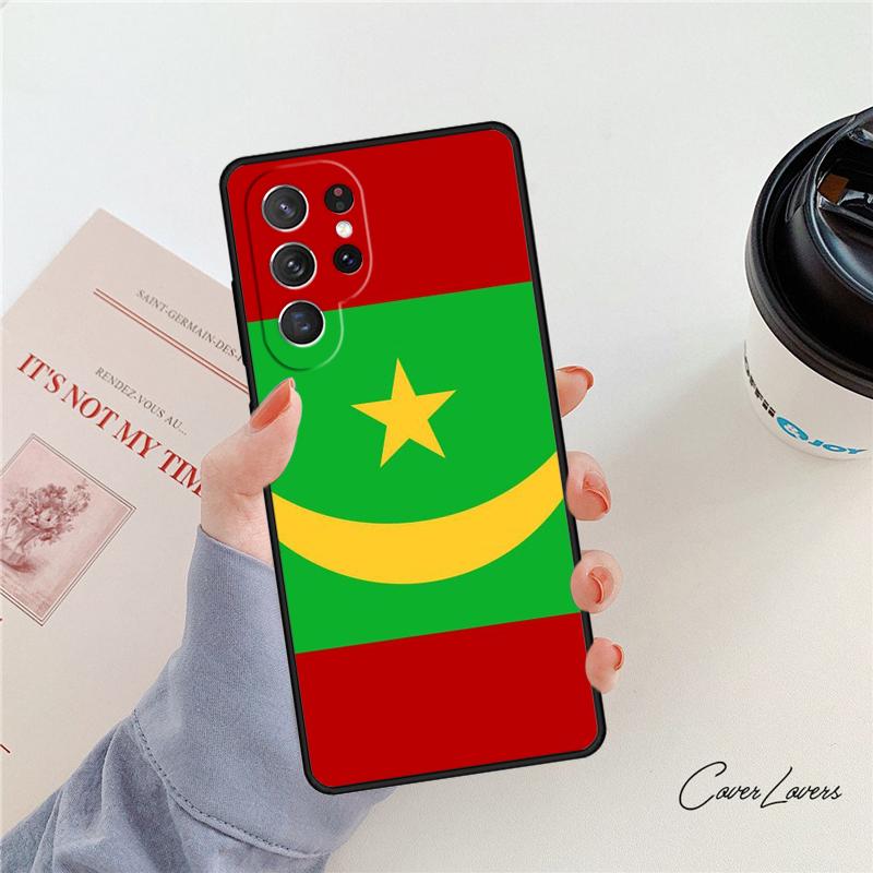 Чехол для телефона Флаг Мавритании Для Samsung Galaxy S24 S25 S23 S22 Ultra Note 10 20 Plus S20 S21 FE Чехол