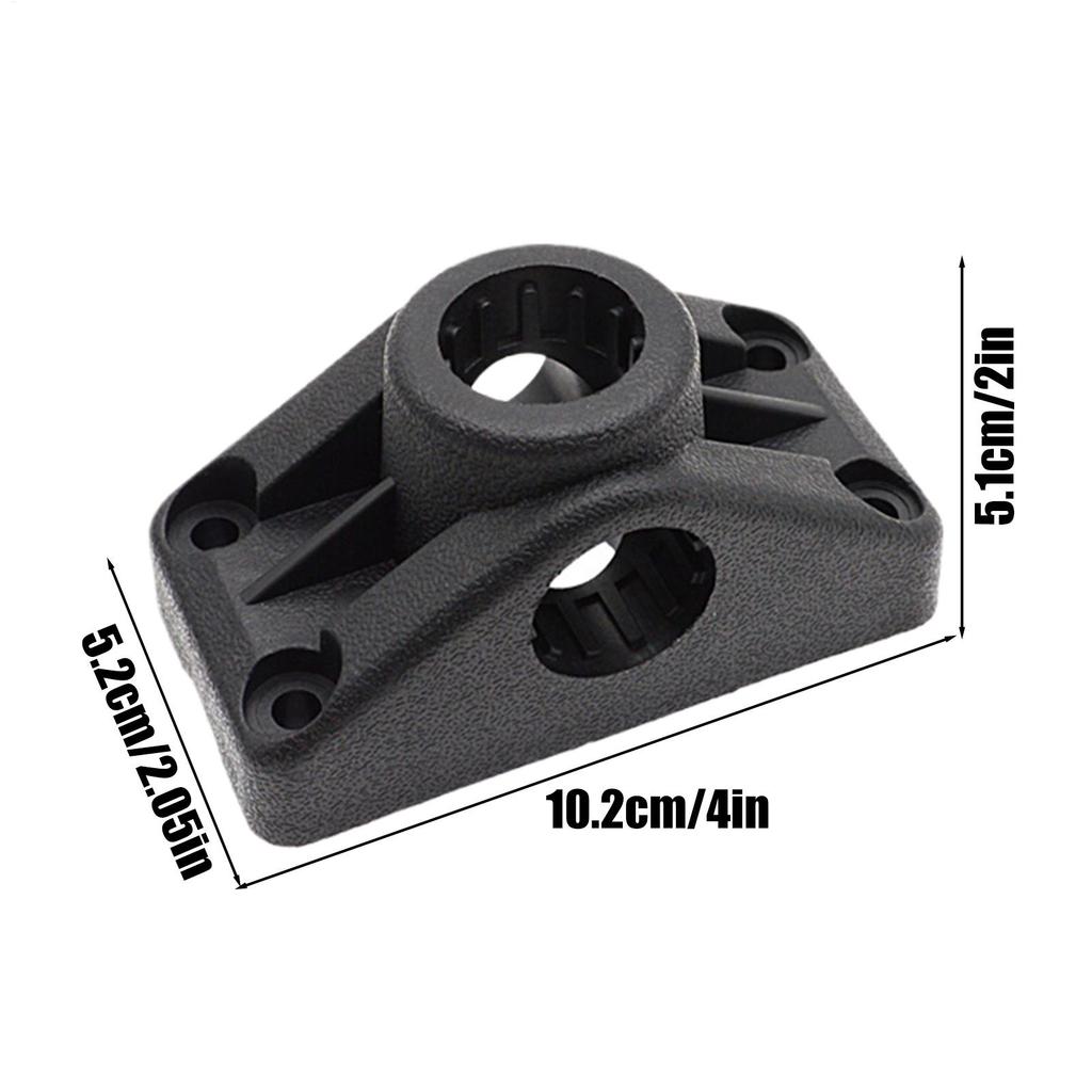 Kayak Pole Holder 360-degree Rotation Mounting Base Boat Rod Holder For Installation Inflatable Boats Paddle Boards Canoes
