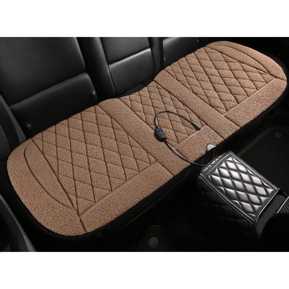 12 В Подогреваемый чехол для автомобильного сиденья Зимний обогреватель Комплект электрообогрева для передних и задних сидений Универсальный нагревательный коврик Авто Быстро нагреваемые коврики