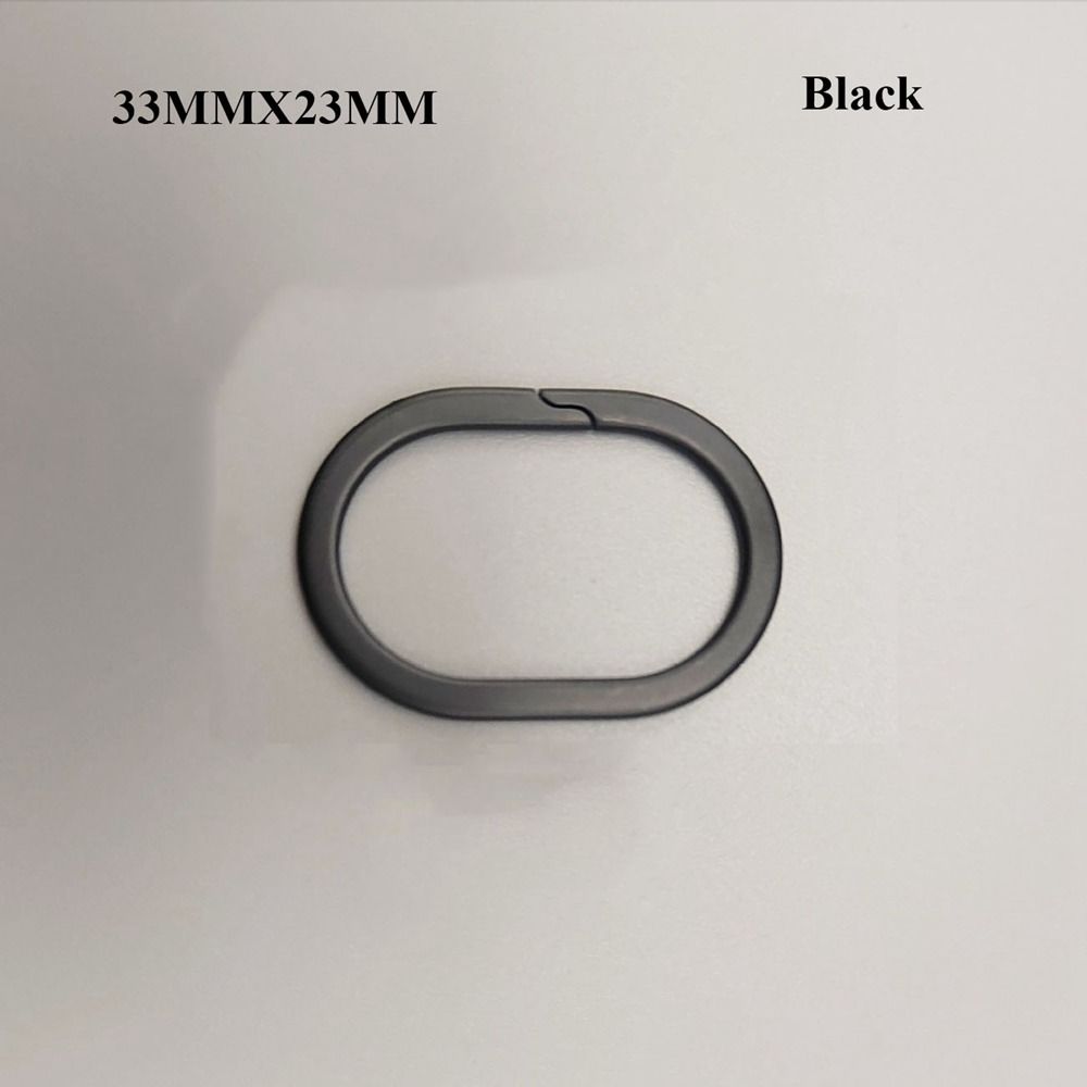 Real Titanium Alloy KeyRings Super Lightweight Pendant Oval Key Rings Male Creativity Gift