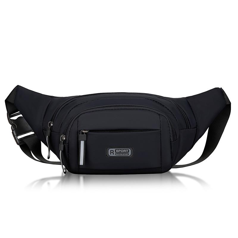 Men Nylon Fanny Waist Packs Unisex Fit Waistpack Mobile Sports Outdoor Running Anti Theft Ultra Thin Invisible Waist Bag