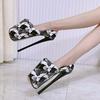 Sexy Women Pumps Striptease Shoes Platform Model High Heels Nightclub Shoes Round Toe Plus Size Shoes