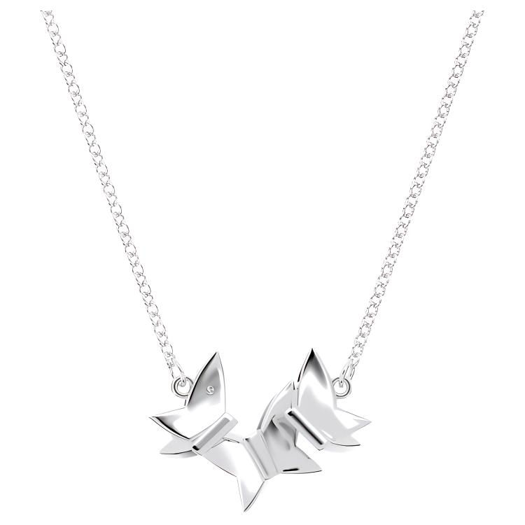 Swarovski Лилия Бабочка Узор Элегантное Сияющее Ожерелье Женское ожерелье 5662181