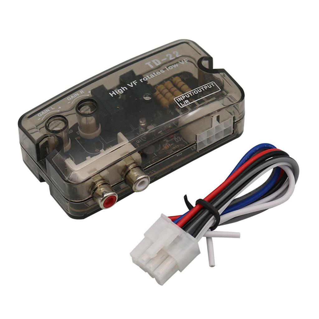 Car Audio Converter, With Delay Function Adjustable High to Low Frequency Converter Audio Amplifier 12V