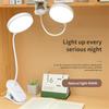 Led Table Lamp USB Rechargeable Night Light With Folding Clamp Study Stand Read Lamp Touch 3 Modes Dimming Eye Protection Light