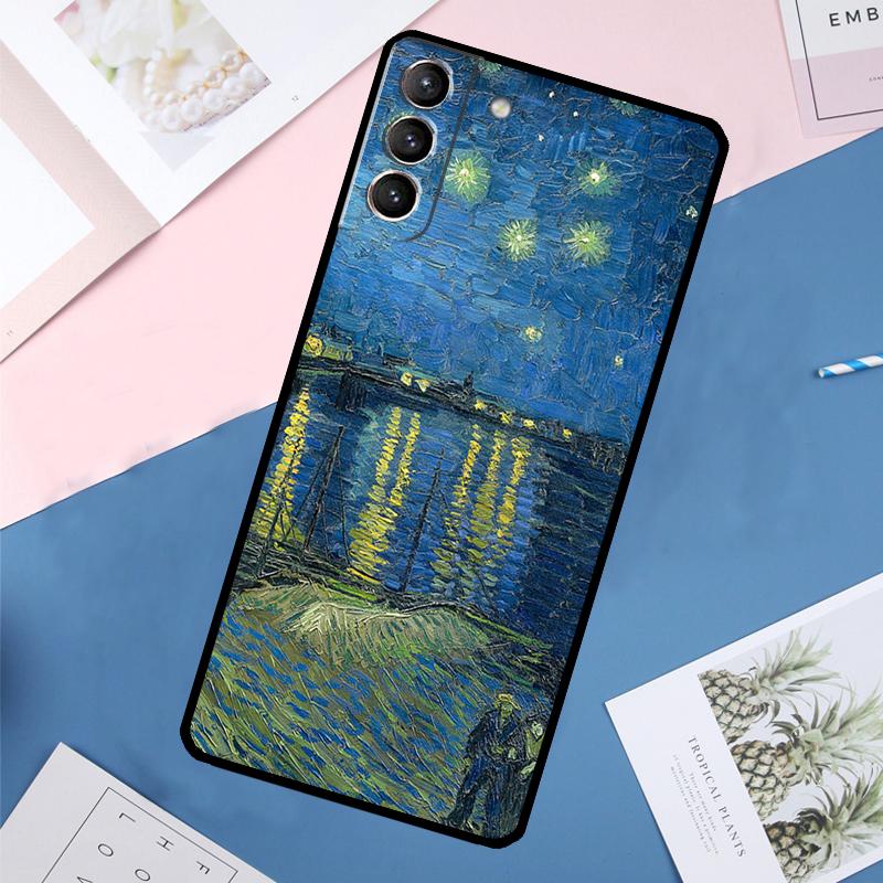 Масляная живопись Ван Гога Чехол Для Samsung Galaxy S25 Ultra S21 S22 S24 S23 Ultra S9 S10 Plus S21 FE S25 FE Задняя крышка