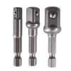 3 шт. Адаптер-переходник для торцевых головок 1/4", 3/8", 1/2" Привод Легированная сталь DIY для ударных гайковертов