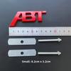 3D Metal ABT Logo Grill Emblem Car Trunk Badge  Sticker Accessories
