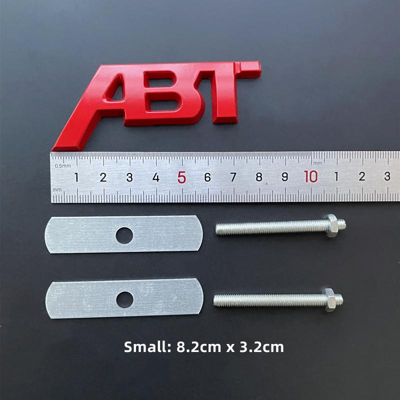 3D Metal ABT Logo Grill Emblem Car Trunk Badge Sticker Accessories