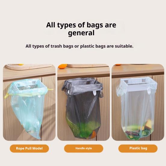 Yousheng 2Pcs Foldable Trash Bag Holder Large Opening Design Snap Fastening Space Saving Foldable Garbage Rack