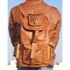 Bag Goat Leather Backpack Rucksack Laptop Vintage Brown Travel Men