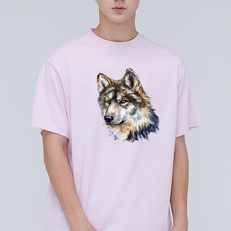 Наклейки на одежду с героями мультфильмов, термопресс, винил A-уровня, моющиеся аппликации, аксессуар для волка, собаки, наклейки в полоску, нашивки, значки