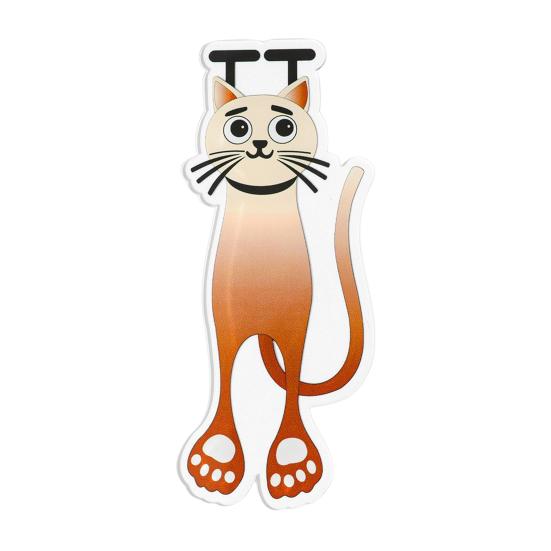 Cute Cat Bookmarks Acrylic Creative Page Marker Reading Companion Cat Bookmark Gift for Bookworms Students Teachers