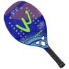 Glass Fiber Beach Tennis Racket Amateur Advanced Players Blue Green Color Lightweight Straight Handle