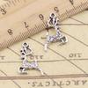 20pcs Charms Christmas Sika Deer 22x14mm Tibetan Bronze Silver Color Pendants Antique Jewelry Making DIY Handmade Craft