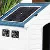Solar Exhaust Fan 12W Mini Ventilator Solar Panel Powered Fan Air Extractor for Dog Chicken House Farm Shed RV Greenhouse Fan