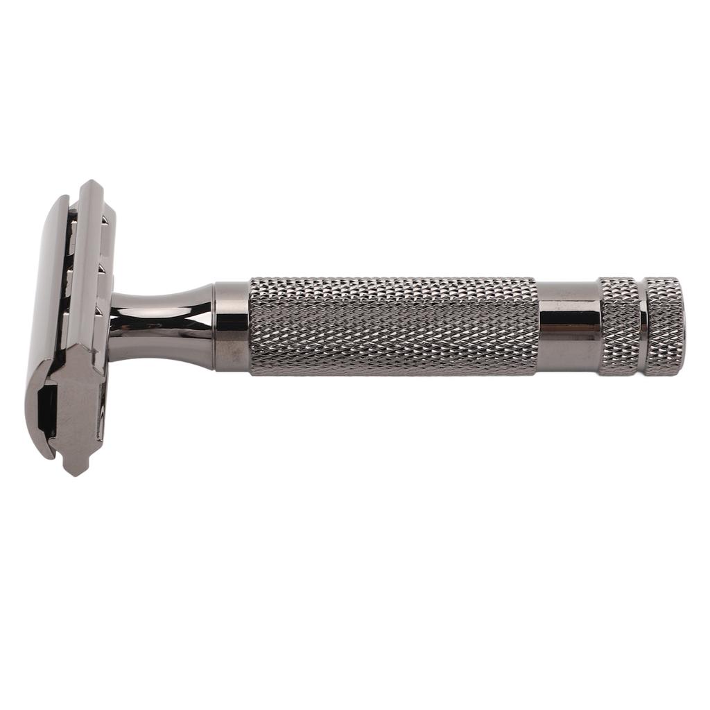 Double Edge Safety Trimmer Comfortable Grip Manual Safety Beard Trimmer Professional Stainless Steel Beard Trimming Tools for Home