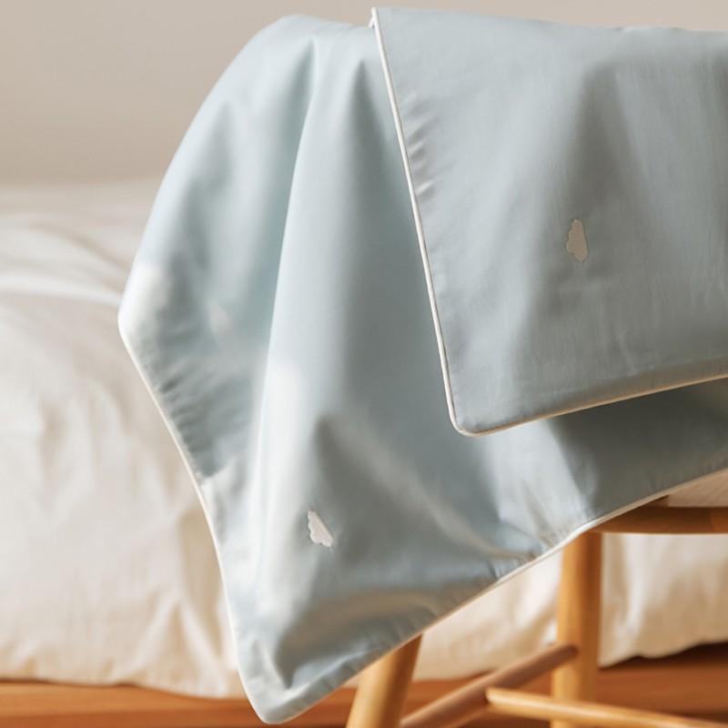 Ultra Durable 100S Long Staple Cotton Brushed Pillowcase Set Pure Pillow Cover Bed Home Dorm