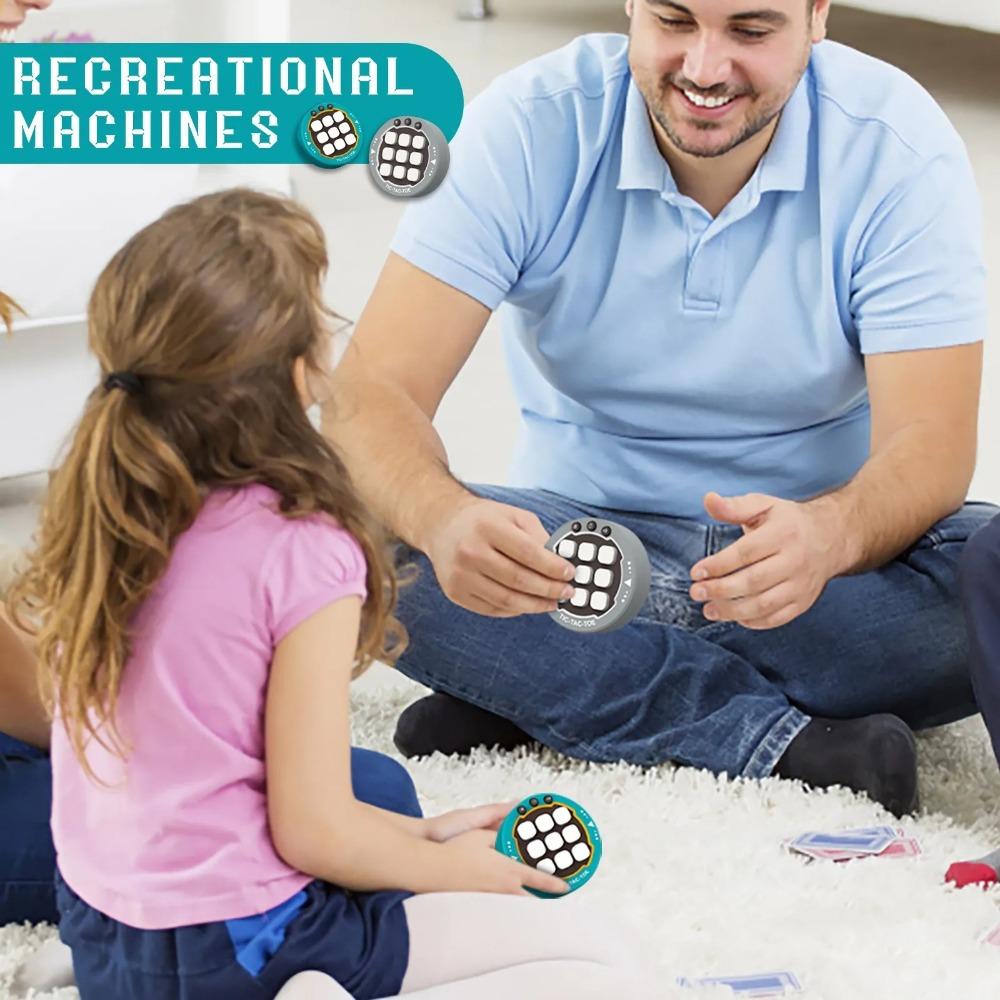 Снятие стресса Крестики-нолики Игра с болтами 3-в-1 Непоседа Игрушка Портативная Игровая консоль-головоломка