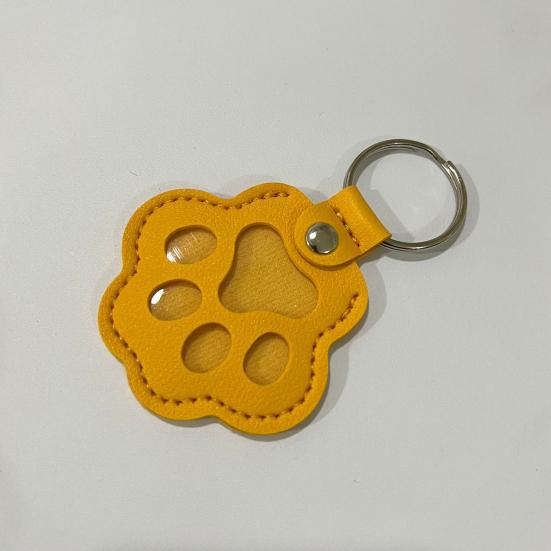Брелок из искусственной кожи для шерсти питомца, сувенирный брелок в форме кошачьей лапы, простой в использовании, памятный брелок в память о питомце