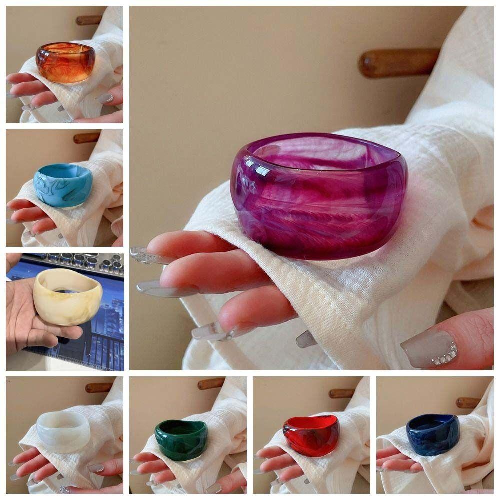 Браслет Minority Design Jelly Color Wide Vintage Geometric Aregular Bangle Girls