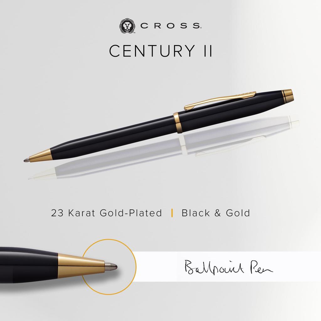 Cross Century II Black Ballpoint Premium Gift Medium Perfect Gift for or Other Special Occasions Pen, Boxed, Nib, Father's Day, Promotion,