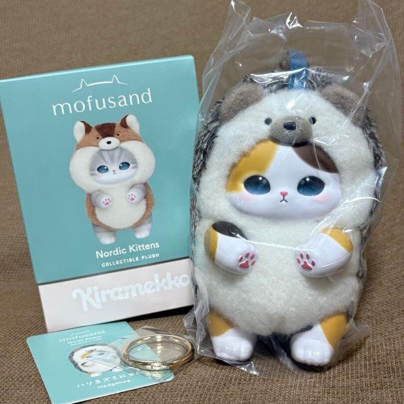 new Mofusand Shark Cat Cute Animal Vinyl Face Plush Pendant Keychain Bag DecorationCollection girl gift toy genuine figure