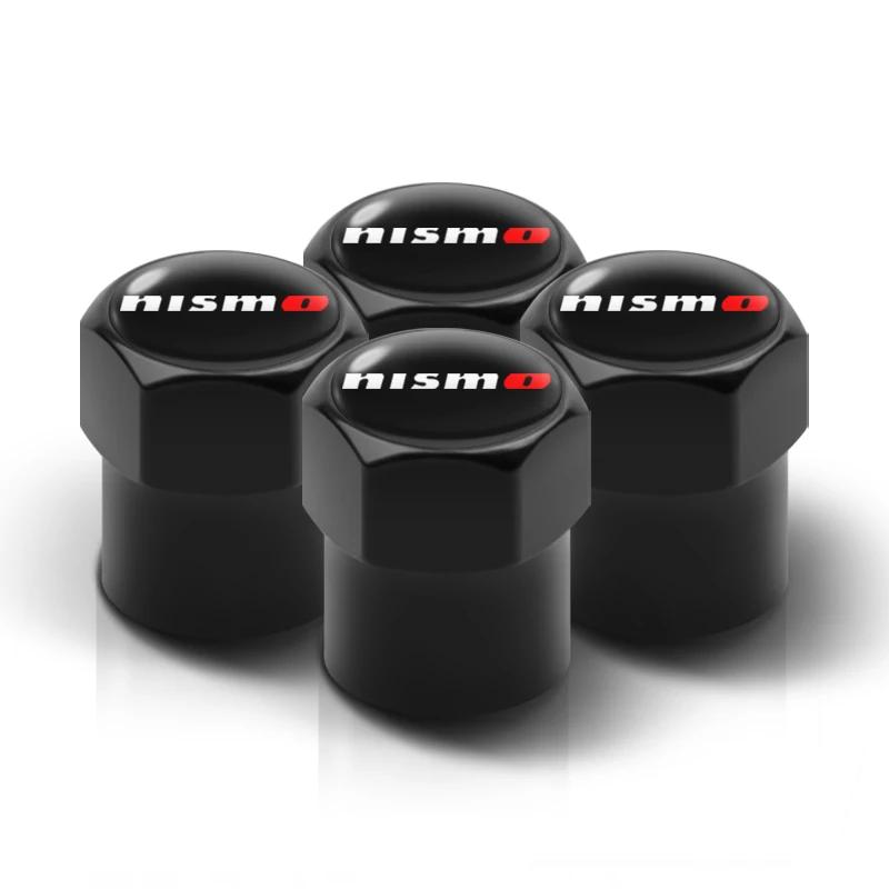 ATY1 4PCS Alloy Car Tire Valve Cover Air Cover Bolt Fixing Accessories For Nissan Nismo Almera Qashqai Juke Teana J32 Skyline X-Trail