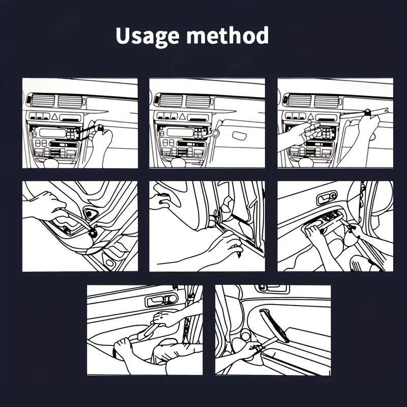 4 шт. Инструмент для разборки автомобильной аудиосистемы, пластиковый ломик, дверной комплект, зажим для автомобильной двери, панель, аудиосистема, внутренний съемник, монтажный комплект для модификации автомобиля