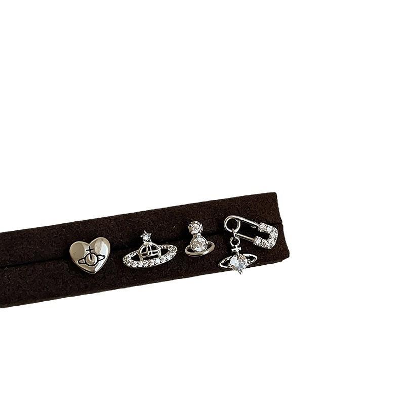 Нишевые высококачественные серьги-гвоздики с планетой из циркония, женские легкие, роскошные, ретро, элегантные, персонализированные, модные, универсальные серьги