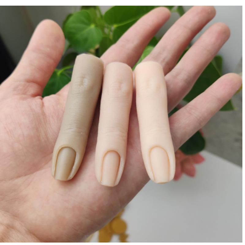 8 см силиконовый ноготь тренировочный палец модель инструмента с шарнирами гибкая силиконовая поддельная рука для ногтей DIY для обучения аксессуары