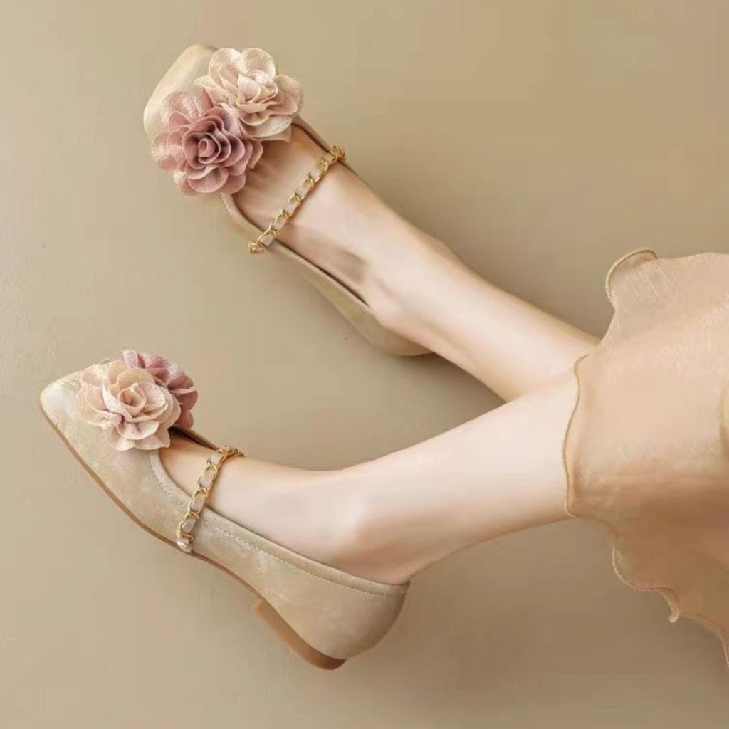 Универсальные туфли на плоской подошве «Вечерний бриз», новая коллекция весна-осень 2025, французские ретро туфли Мэри Джейн, женские туфли с мелким вырезом