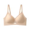 Traceless underwear, jelly soft support, no steel ring, double breast upper support, anti-sagging and breathable summer thin bra cover, women
