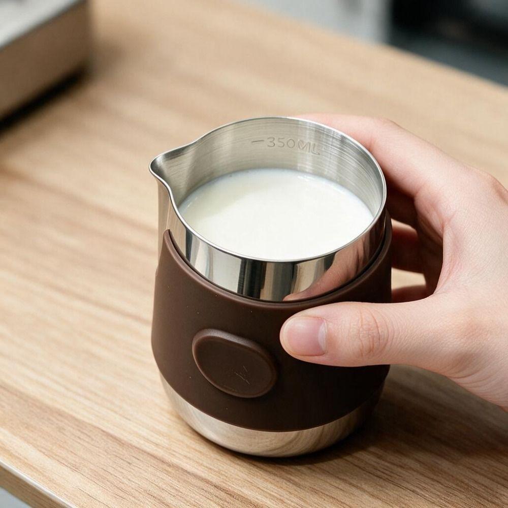 Silicone Sleeve Latte Art Cup Stainless Steel Latte Art Milk Frother Jug Espresso Milk Jug Barista