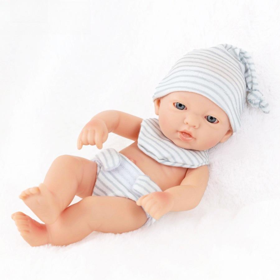 7 Inch Reborn Baby Doll Soft Silicone Realistic Newborn Vinyl Toy for Kids Gift