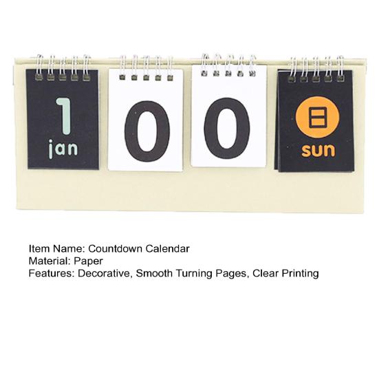 Календарь обратного отсчета Четкая печать Двойная спираль Треугольное основание Современный стиль Напоминание об экзаменах Настольный календарь Украшение Для ежедневного использования