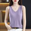 Весенне-летние женские камзолы с v-образным вырезом, короткие нишевые дизайны, тонкие полые широкие трикотажные жилеты
