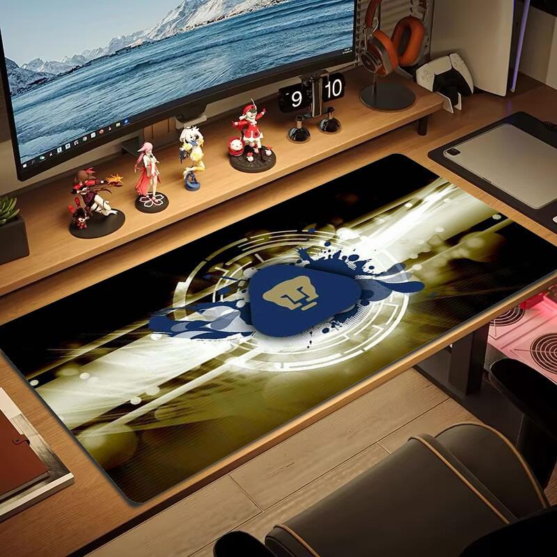 Pumas Fc Color Mouse Pad Large Gaming Table Cushion Non-slip Laptop Tablet Big Mousepad XXL Mat Mini PC Playmat With Lock edge
