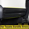 Car Accessories For Toyota Corolla Cross XG10 2021 2022 2023 Hybrid Stainless Steel Seat Anti-Kick Pad Protector Cover Mat Pedal