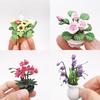 PENDNATS Mini Dollhouse Fake Green Plant Flower Fairy Garden