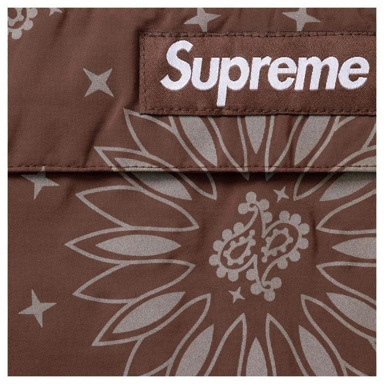 831621 Supreme Reflective Bandana Anorak Brown