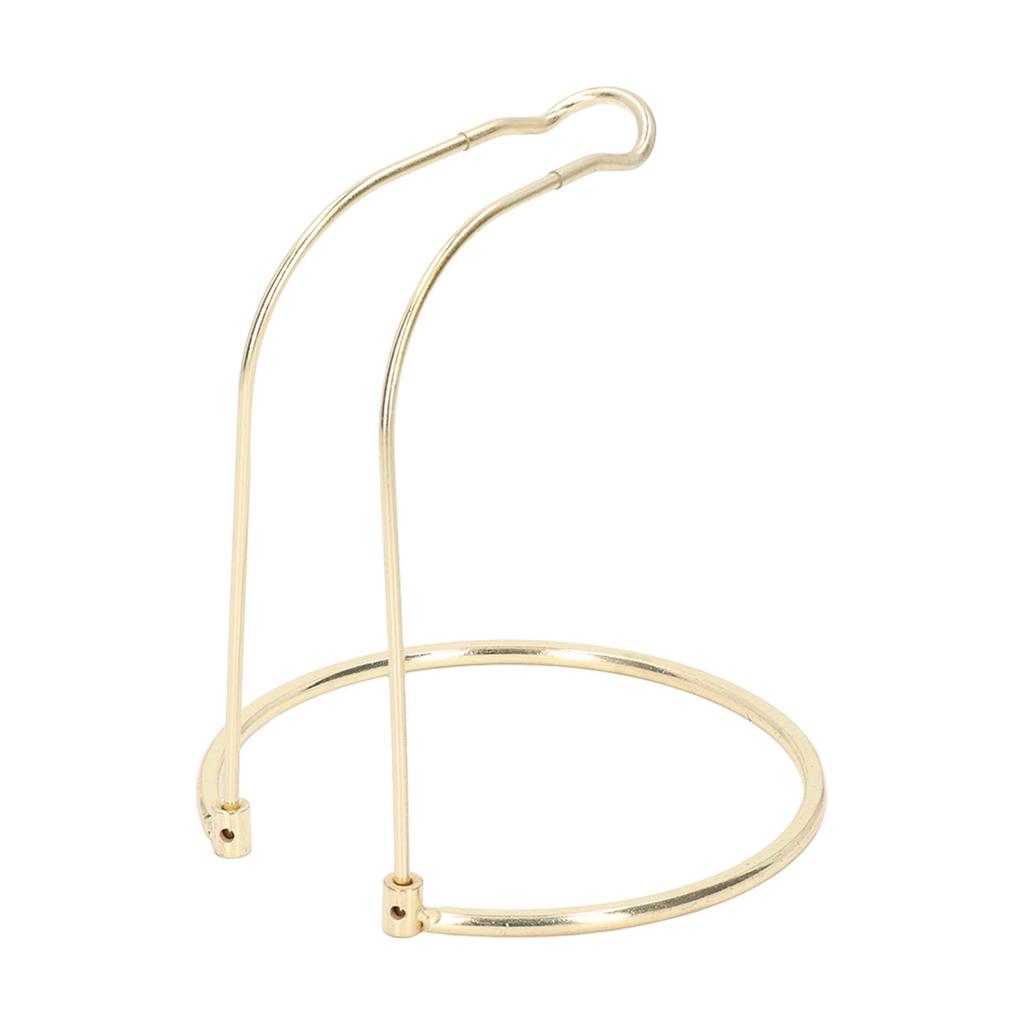   Reel Rack Stainless Steel Short Type U Shaped Upper Frame Round Base Lightweight Detachable Fishing Gear Stand