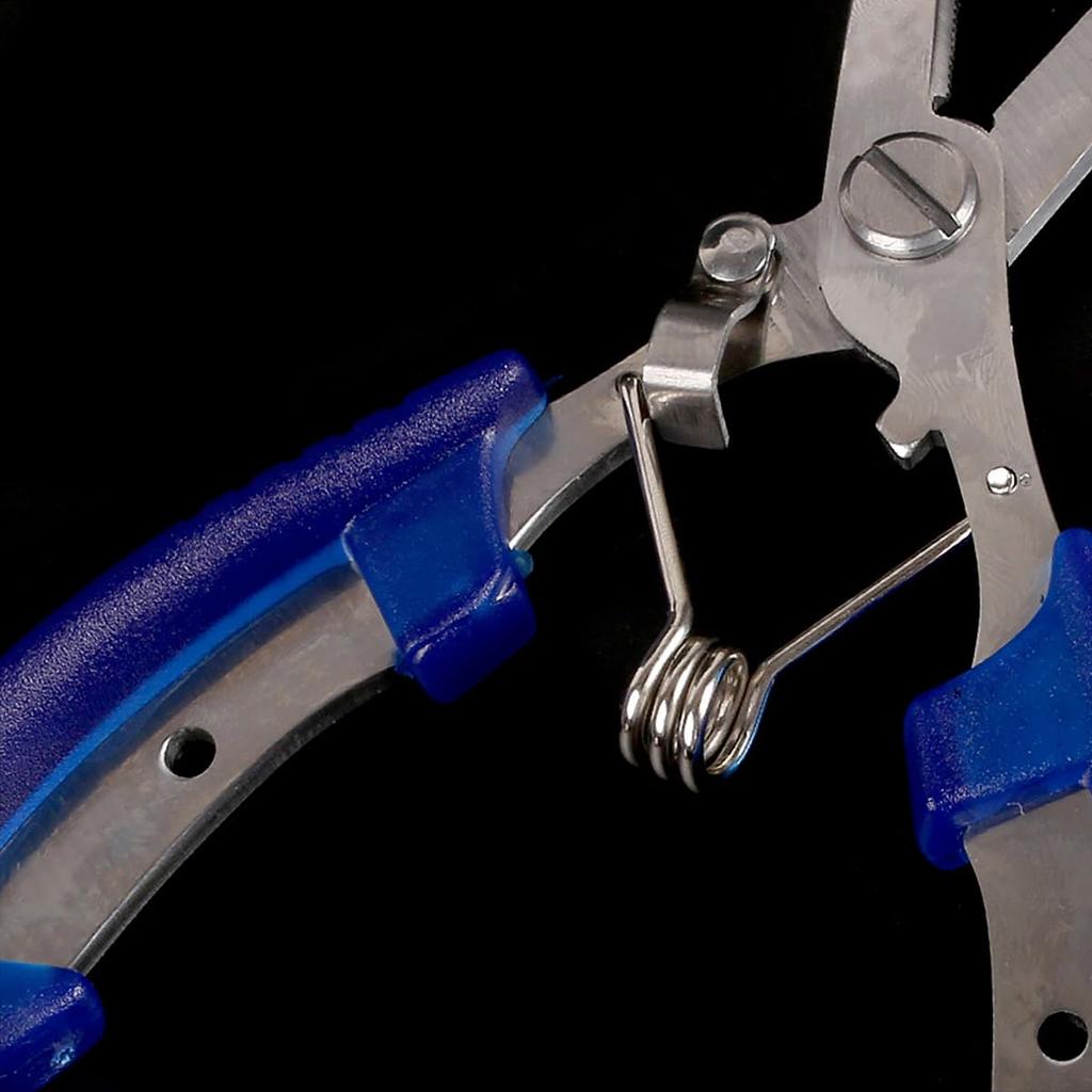 Рыболовные плоскогубцы из нержавеющей стали NUZAMAS Blue Gear изогнутые рыболовные плоскогубцы из нержавеющей стали щипцы для обжима лески рыболовные плоскогубцы из нержавеющей стали ловец рыбы