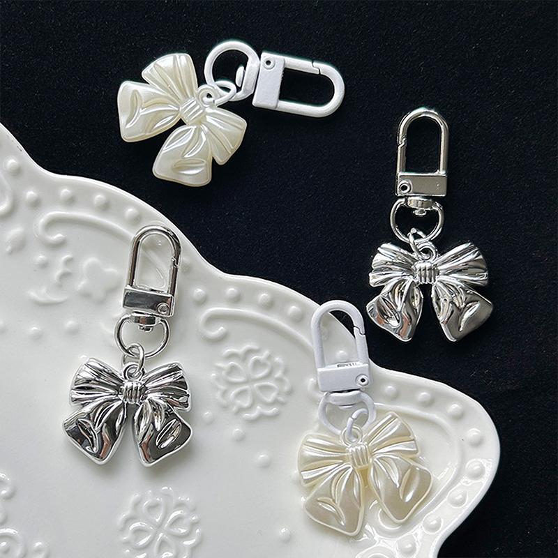 1 шт. винтажный брелок-бантик простой стиль Y2K брелок-бант сумка кулон рюкзак подвесные аксессуары для поделок