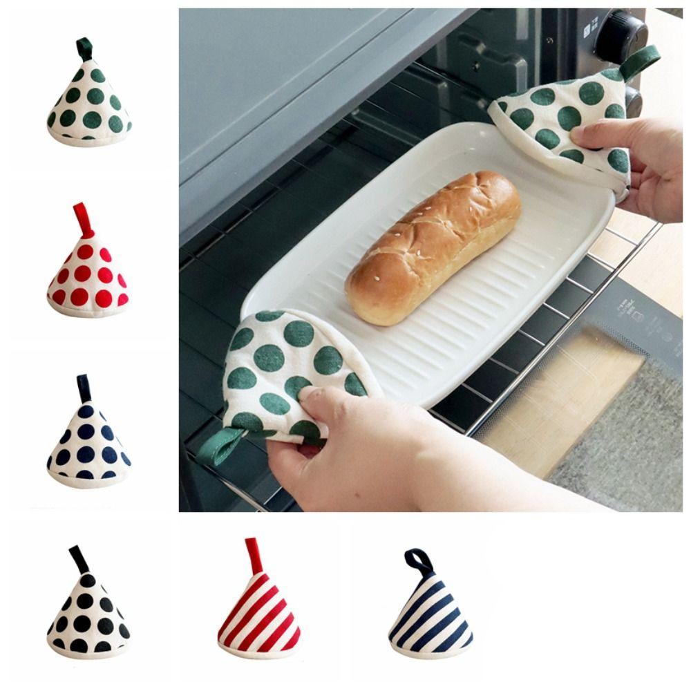 Тканевый чехол для кастрюли, предотвращающий ожоги, треугольная шляпа, хлопковый держатель для кастрюли, защита для рук, ручка для кастрюли, кухня