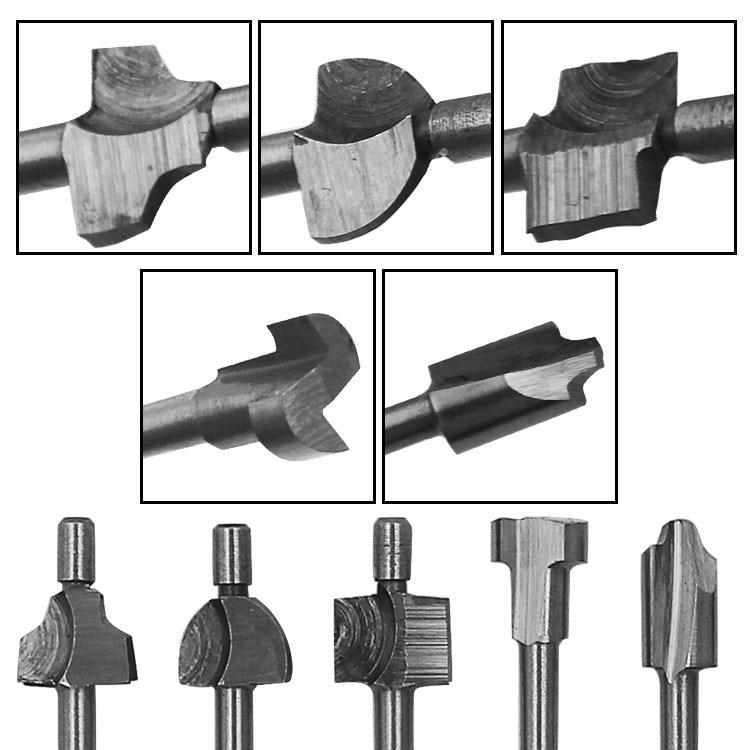 HSS титановый фрезерный роторный фрезерный станок для напильника, резьба по дереву, резной нож, резак, инструменты, аксессуары, хвостовик 3 мм, мини фрезы из быстрорежущей стали