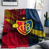 1PC FC Basel Patterned Flannel Blanket Suitable For All Seasons for Home Decor Warmth and Comfort Gifts Holiday Present